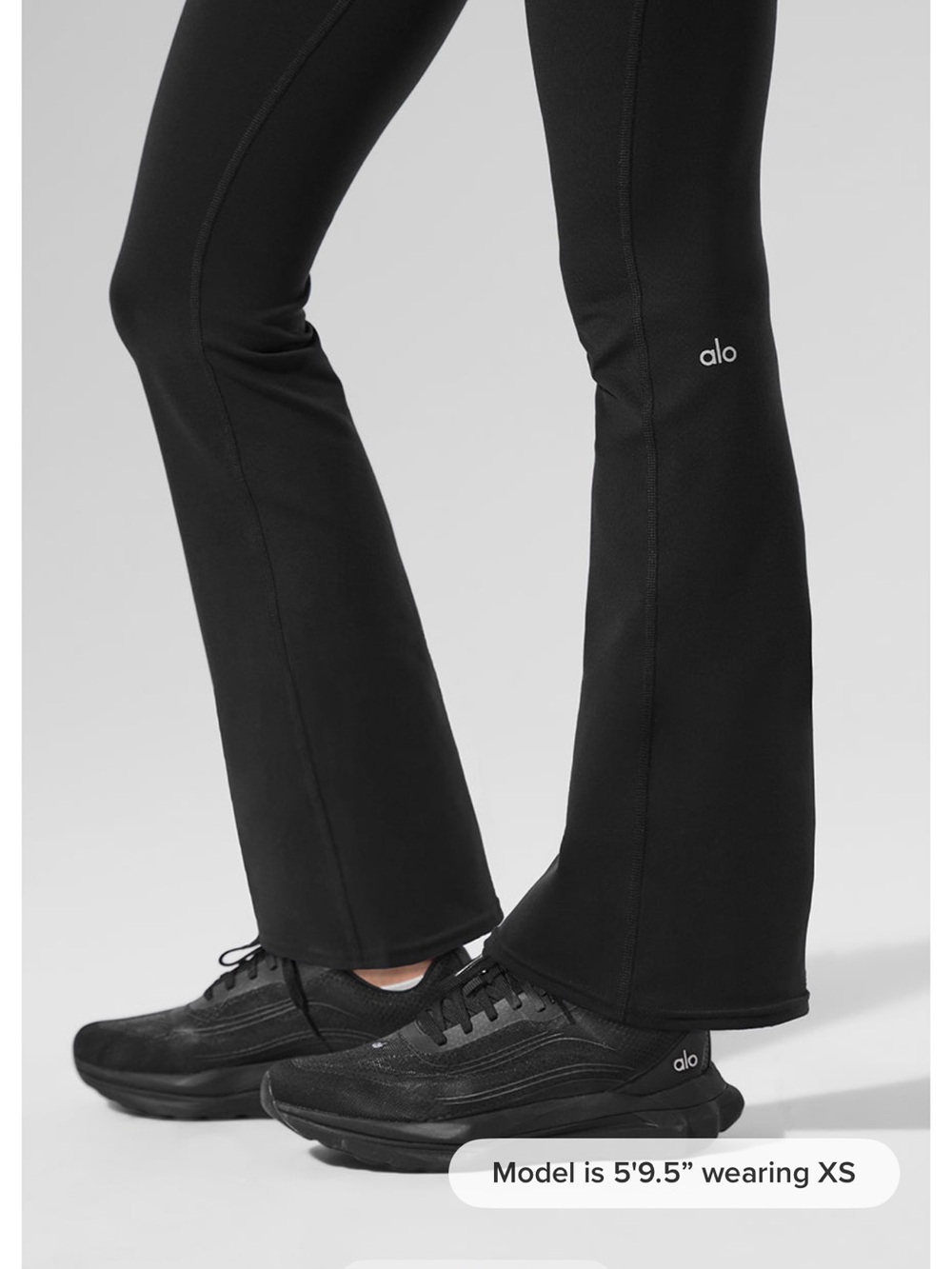 Alo Yoga Airbrush bootcut leggings feature a high-waisted and a signature logo